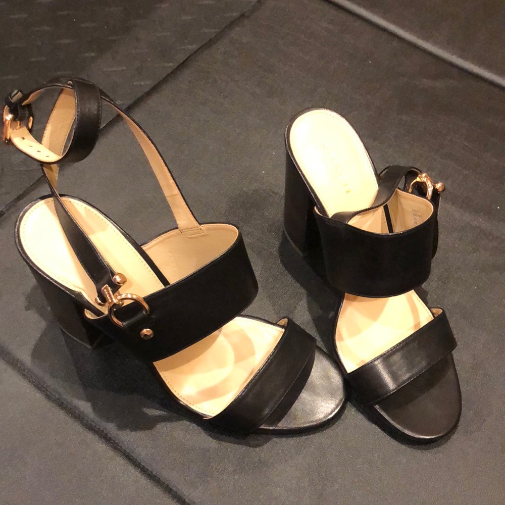 Coach strap heels